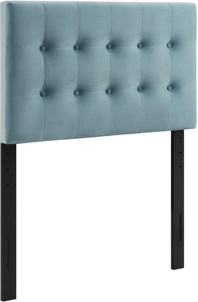 linen headboard queen Modway Furniture Headboards Light Blue