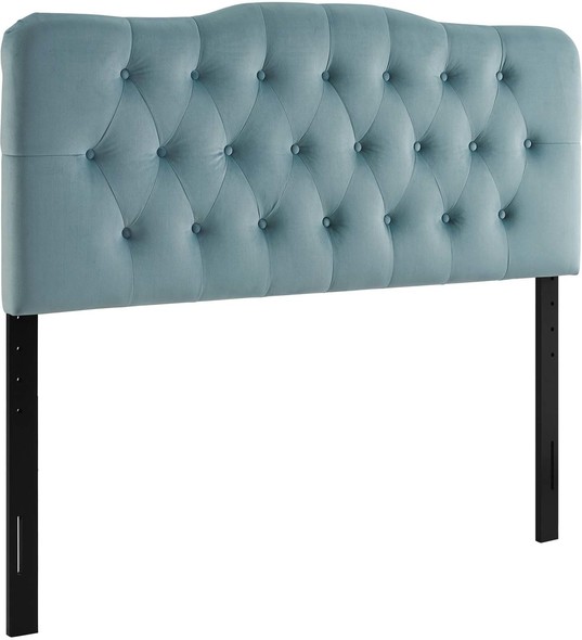 double bed headboard size Modway Furniture Headboards Light Blue