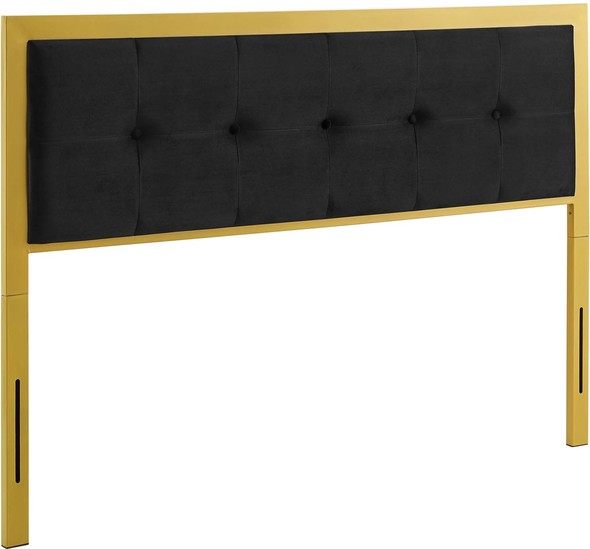 padded headboard bedroom set Modway Furniture Headboards Gold Black