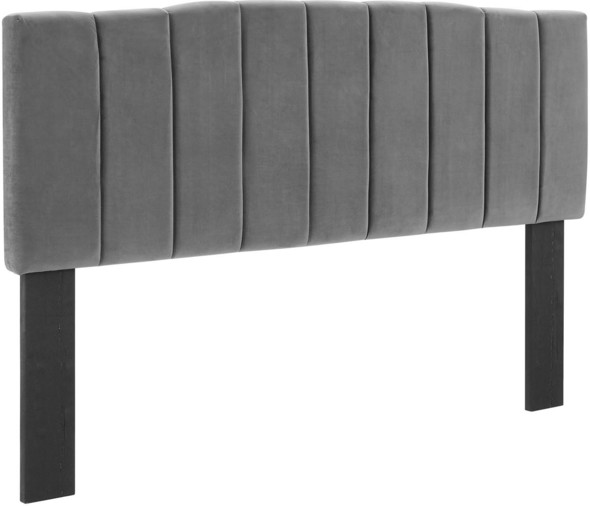 beige king size headboard Modway Furniture Headboards Charcoal