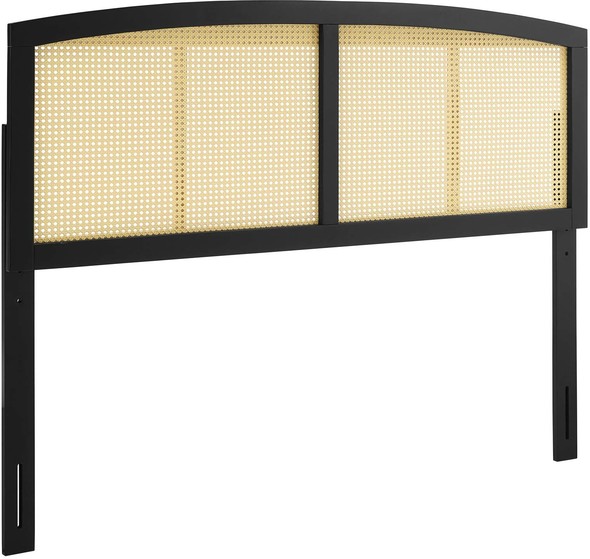 white headboard with shelves Modway Furniture Headboards Black