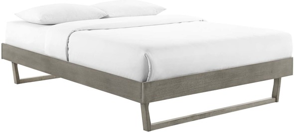 white twin frame Modway Furniture Beds Gray