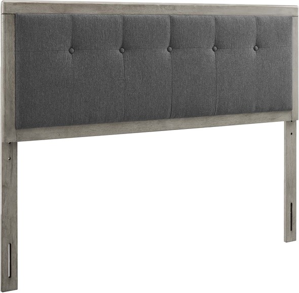 velvet headboard king Modway Furniture Headboards Gray Charcoal