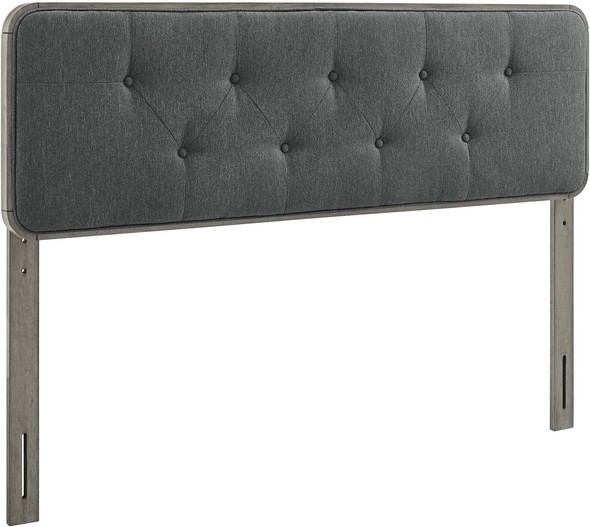 queen headboard with lights Modway Furniture Headboards Gray Charcoal