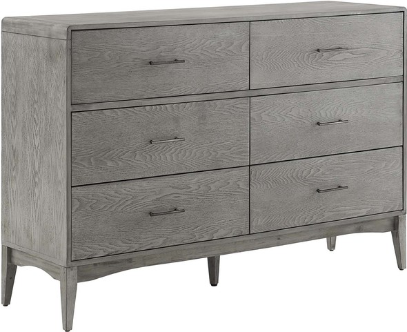 oak dresser 6 drawer Modway Furniture Case Goods Gray