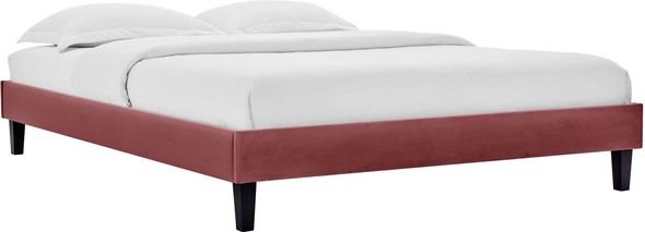 tufted bed frame king Modway Furniture Beds Dusty Rose