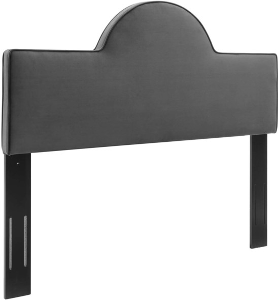 double padded headboard Modway Furniture Headboards Charcoal