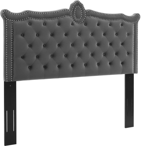 storage bed queen with headboard Modway Furniture Headboards Charcoal
