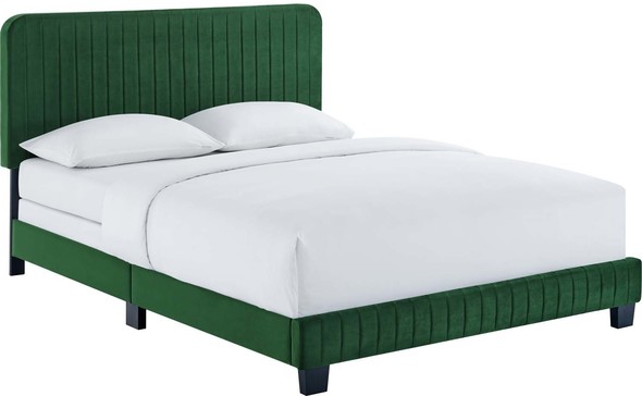 grey bed Modway Furniture Beds Emerald
