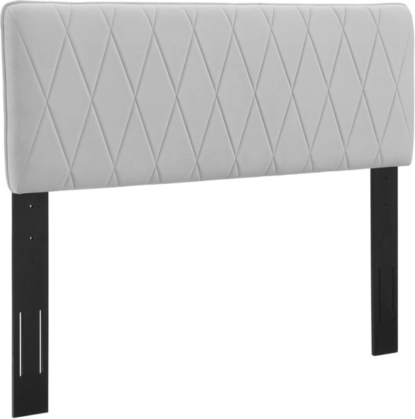 black tufted bed frame Modway Furniture Headboards Light Gray