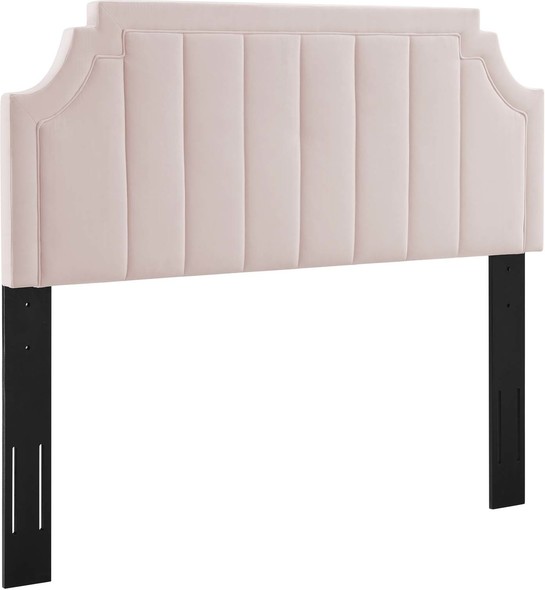 upholstered bed frame with 4 drawers storage and headboard Modway Furniture Headboards Pink