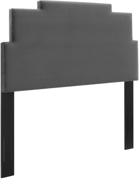 black headboard and footboard Modway Furniture Headboards Charcoal