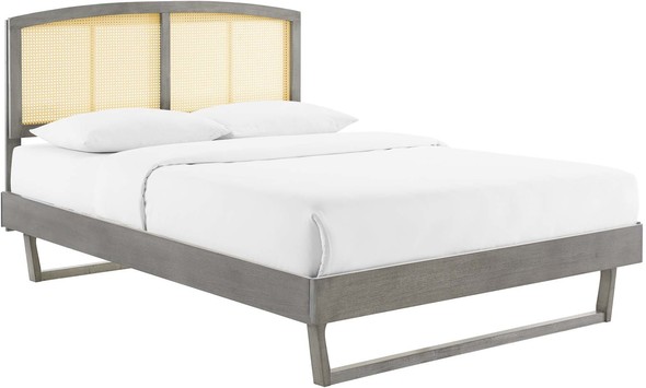 black bed base Modway Furniture Beds Beds Gray