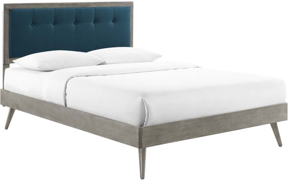 long twin size bed Modway Furniture Beds Gray Azure