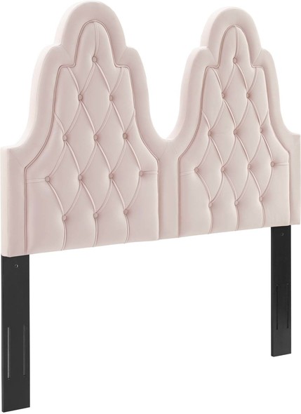 bed with lights in headboard Modway Furniture Headboards Pink