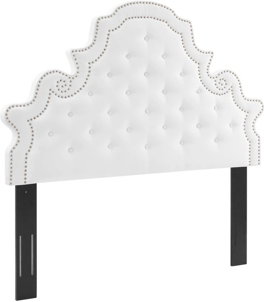 cloth headboard king Modway Furniture Headboards White
