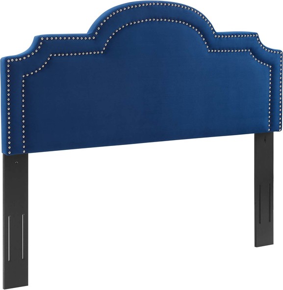 black king bed frame with headboard and footboard Modway Furniture Headboards Navy