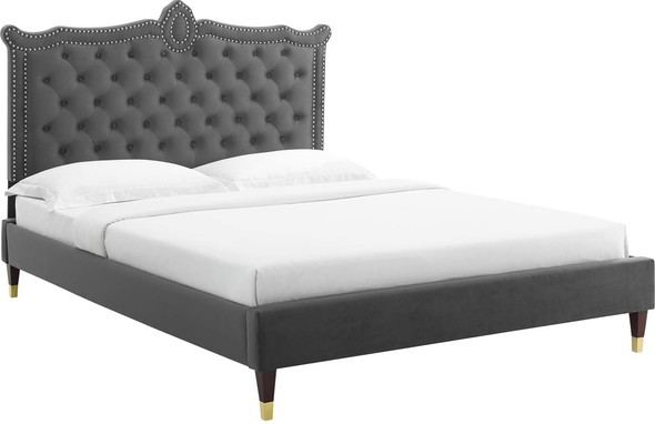 black twin bed frame with storage Modway Furniture Beds Charcaol