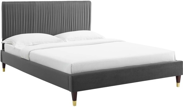 twin xl metal bed frame Modway Furniture Beds Charcoal