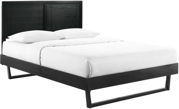 full size frame with storage Modway Furniture Beds Black