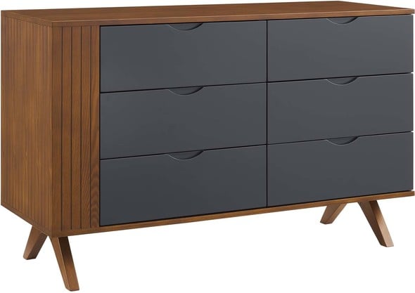 long dresser decor ideas Modway Furniture Case Goods Walnut Gray