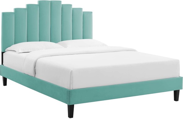 modern metal bed frame queen Modway Furniture Beds Mint
