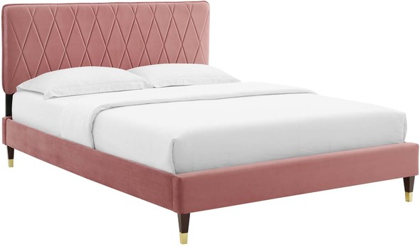 double full bed frame Modway Furniture Beds Dusty Rose