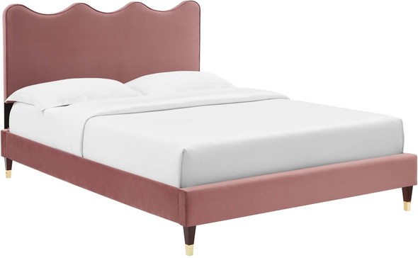 king size low platform bed Modway Furniture Beds Dusty Rose