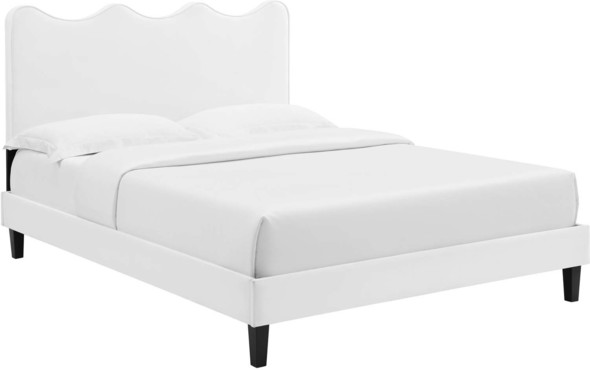 tufted king bed Modway Furniture Beds White