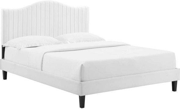 headboard for platform bed king Modway Furniture Beds White