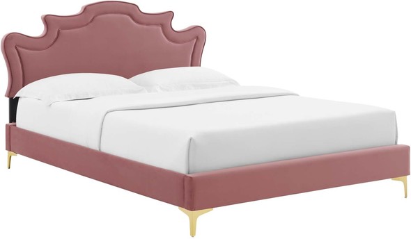 twin adjustable frame Modway Furniture Beds Dusty Rose