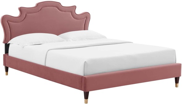 twin bed bench Modway Furniture Beds Dusty Rose