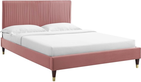 white wooden single bed with storage Modway Furniture Beds Dusty Rose