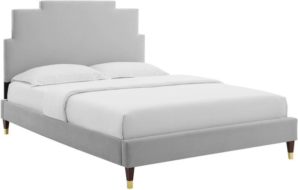 queen bed furniture set Modway Furniture Beds Light Gray