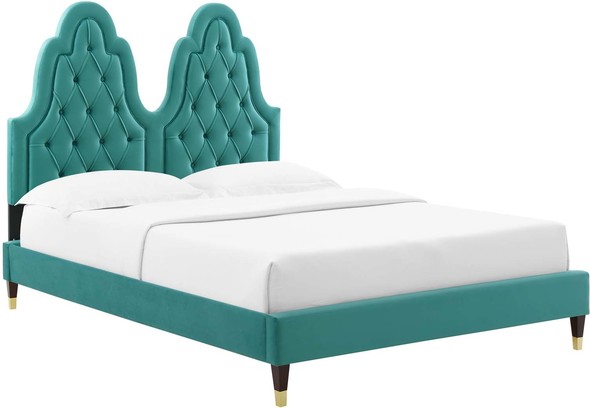 twin xl bed and frame Modway Furniture Beds Teal