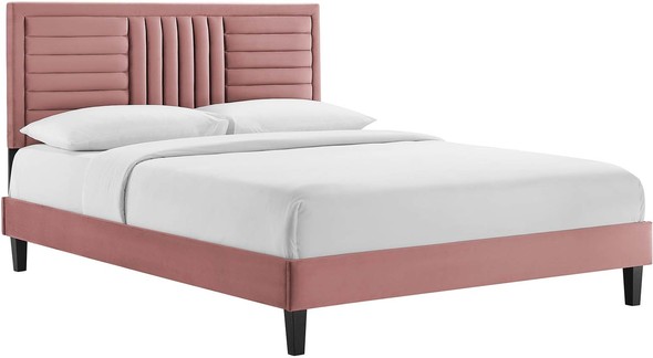 bedroom suite queen Modway Furniture Beds Dusty Rose