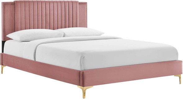 king bed Modway Furniture Beds Dusty Rose