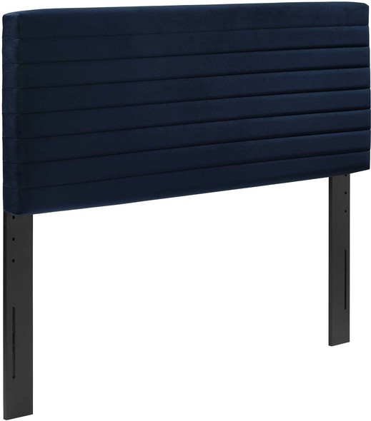 black bed with headboard Modway Furniture Headboards Midnight Blue