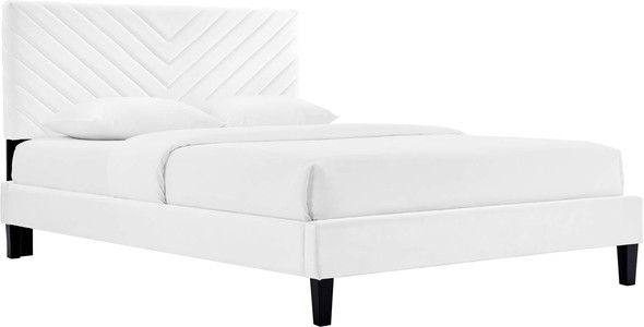 queen size platform bed frame near me Modway Furniture Beds White