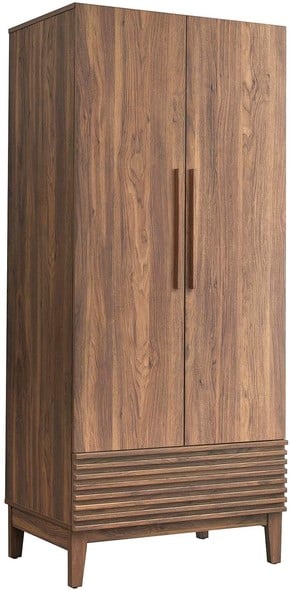 wall mirror armoire Modway Furniture Case Goods Walnut
