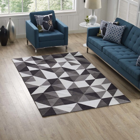  Modway Furniture Rugs Rugs Black, Gray and White