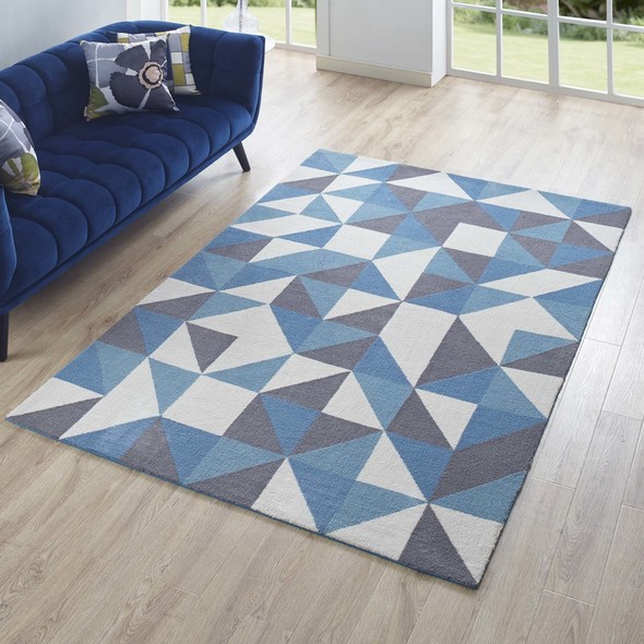  Modway Furniture Rugs Rugs Blue, White and Gray