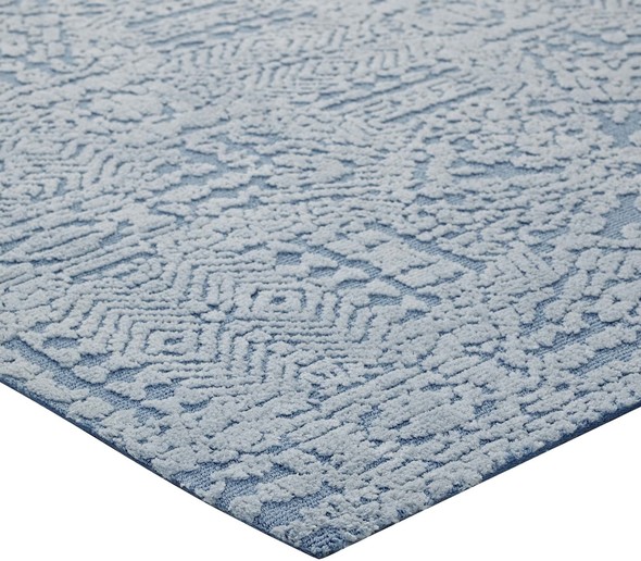  Modway Furniture Rugs Rugs Ivory and Light Blue