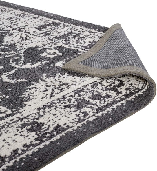 Modway Furniture Rugs Rugs Dark Gray and Ivory