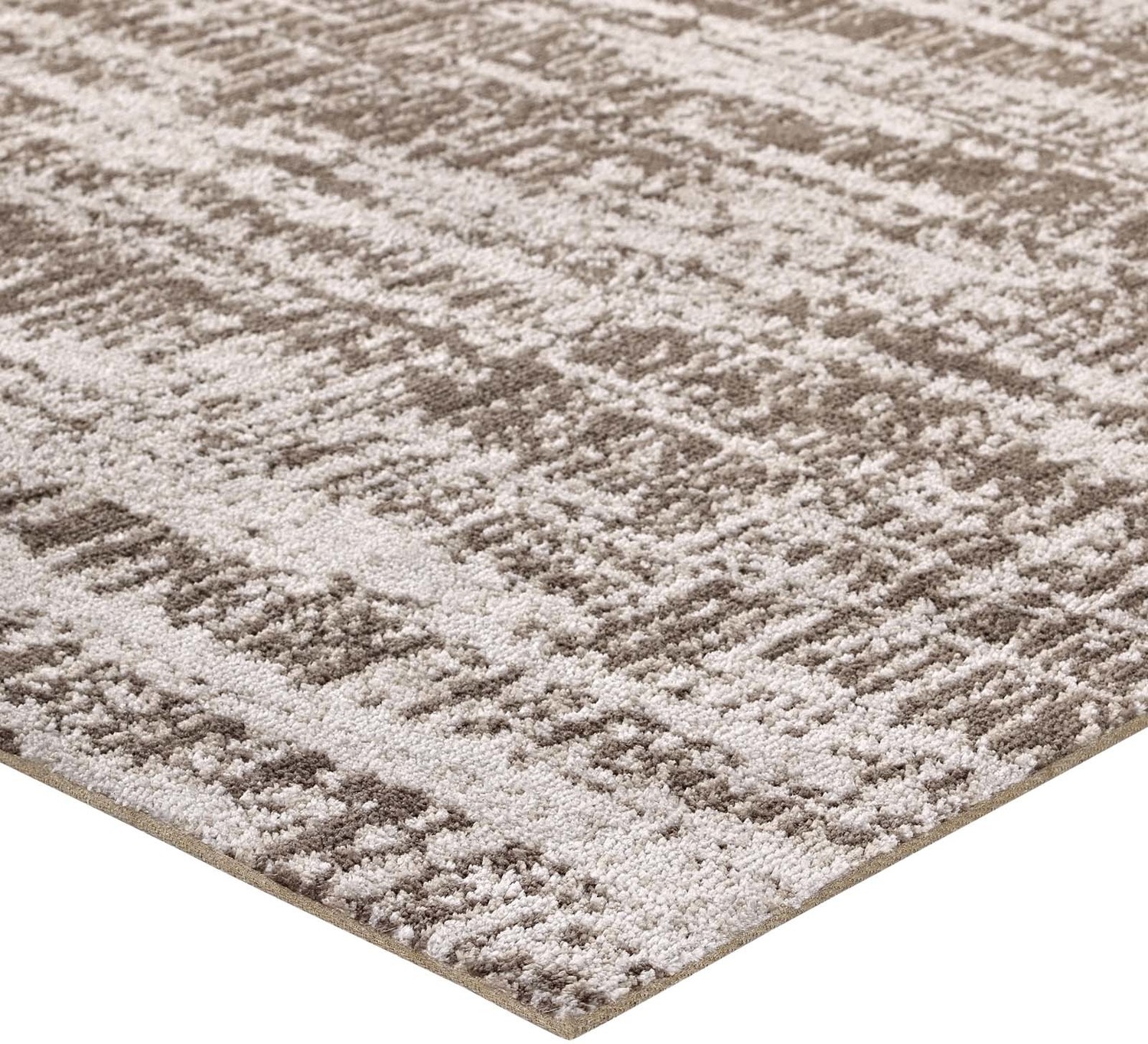 Modway Furniture Rugs Rugs Light and Dark Tan
