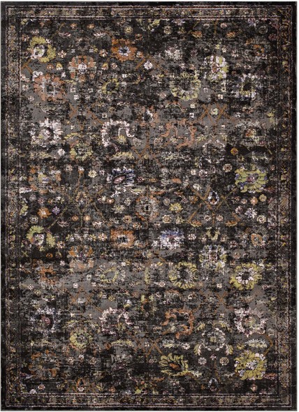 hand tufted rug Modway Furniture Rugs Black, Yellow and Orange