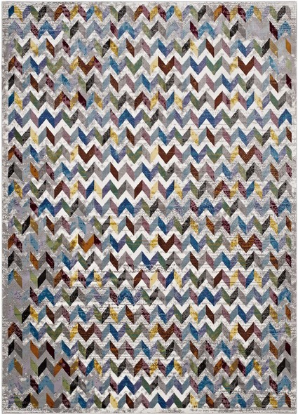 yellow gray rug Modway Furniture Rugs Rugs Multicolored