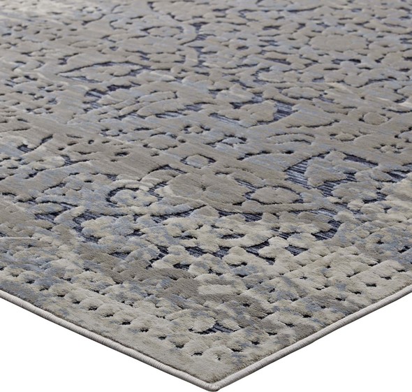 Modway Furniture Rugs Rugs Blue and  Cream