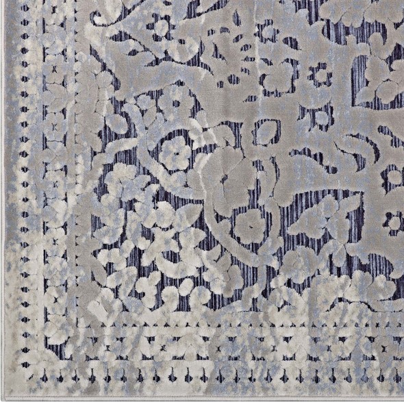 Modway Furniture Rugs Rugs Blue and  Cream