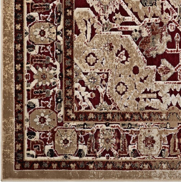  Modway Furniture Rugs Rugs Burgundy and Tan